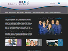 Tablet Screenshot of libertydentalplc.com